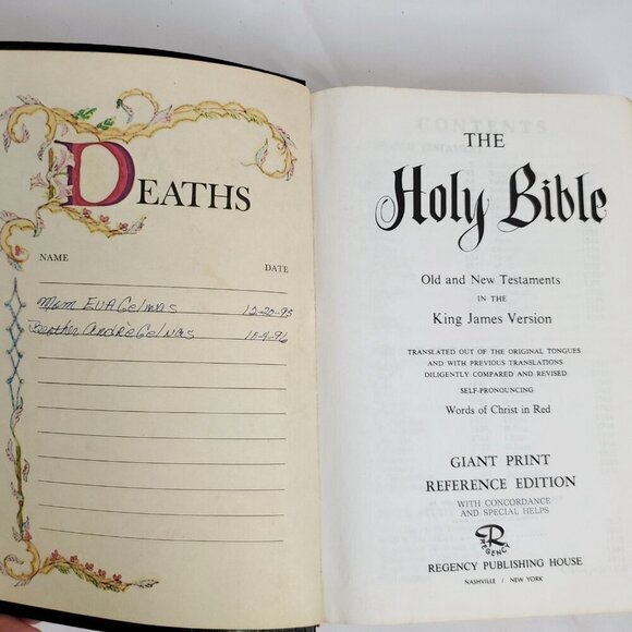 Regency Holy Bible Giant Print King James Version Concordance Red Letter 883 - Picture 4 of 7